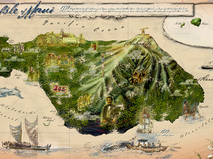 Maui Historical Map
