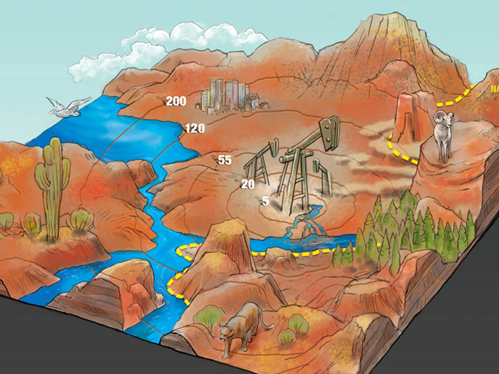 National Parks Magazine Mining Diagram