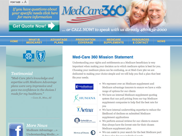 Med-Care360 Website