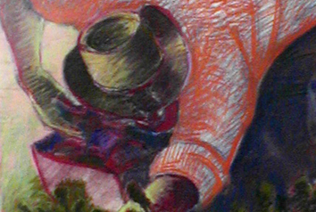 Pastel of picker